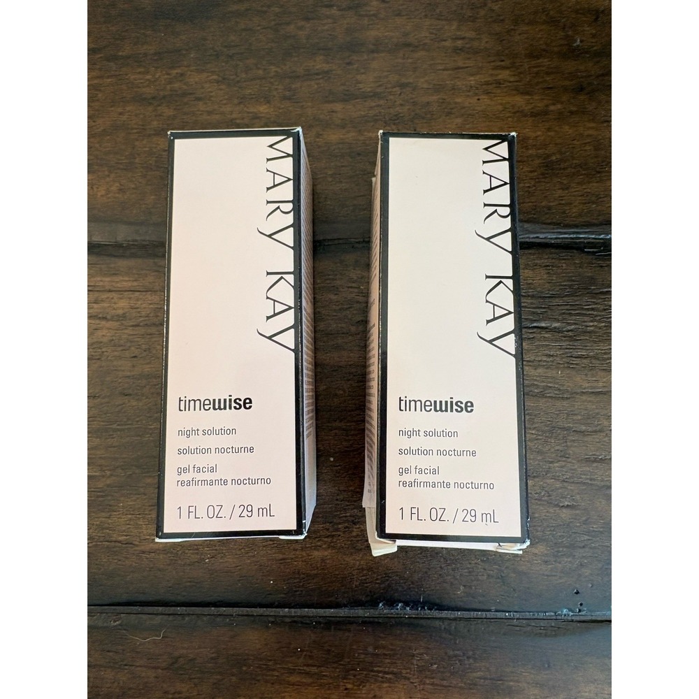 Mary Kay (set Of 2) Timewise Night Solution 1oz Dry to Oily Skin #026919 New
